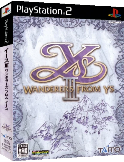 Ys 3 - Wanderers From Ys — box-3D (JP)