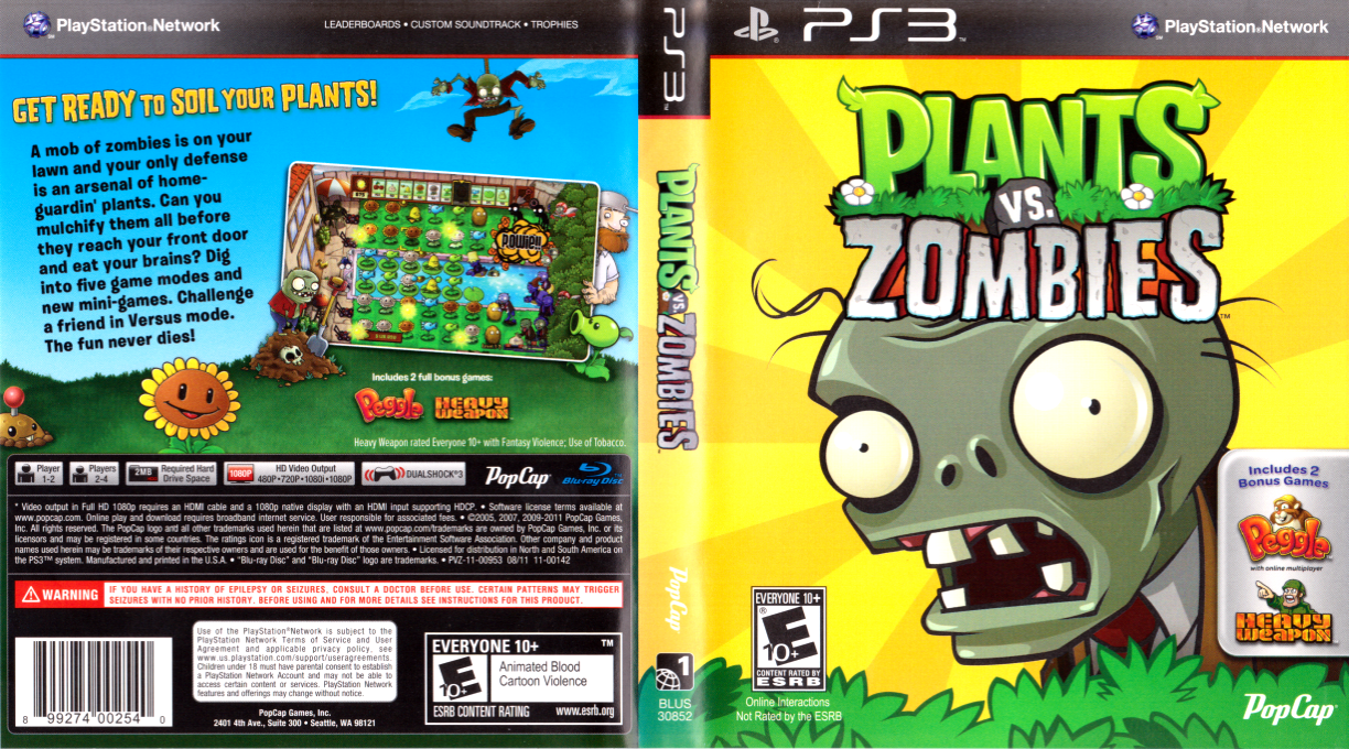 Plants vs. Zombies — box-texture (US)