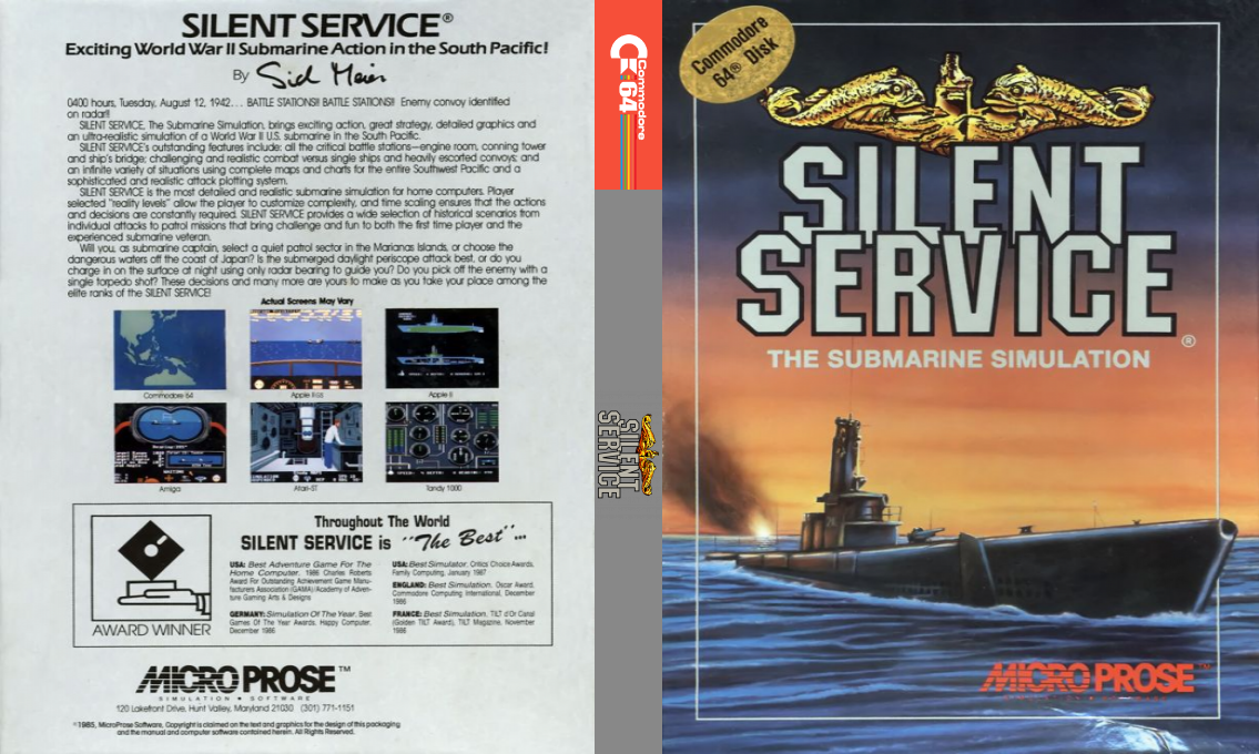 Silent Service — box-texture (US)