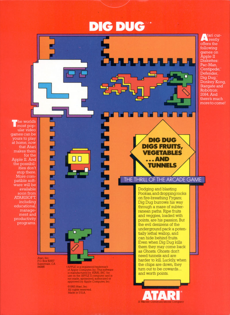 Dig Dug — box-2D-back (US)