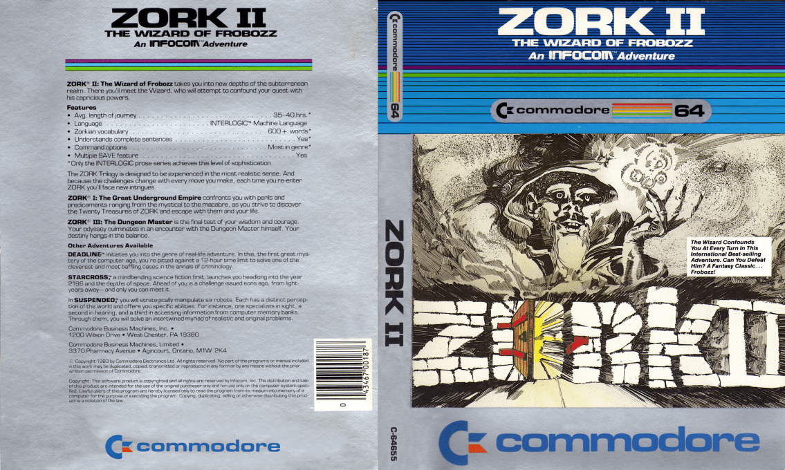 Zork II - The Wizard of Frobozz — box-texture (EU)