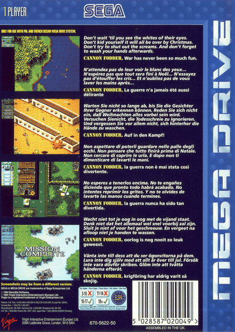 Cannon Fodder — box-2D-back (EU)