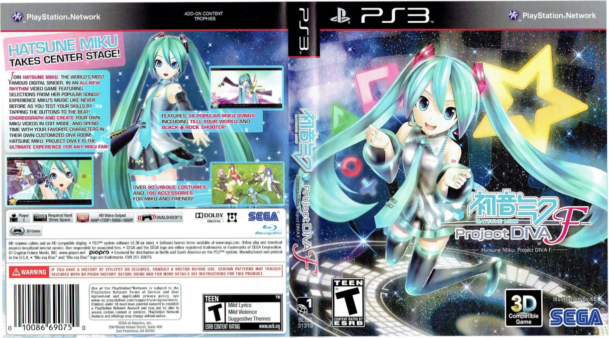 Hatsune Miku - Project Diva F — box-texture (US)