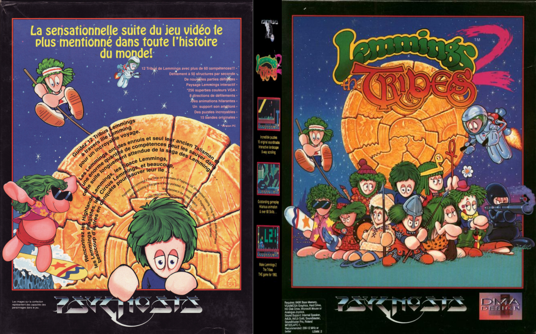 Lemmings 2 - The Tribes — box-texture (FR)