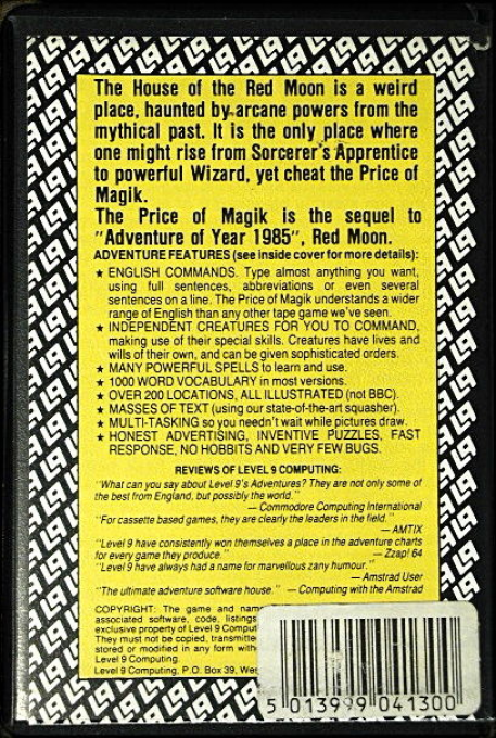Price Of Magik, The — box-2D-back (EU)