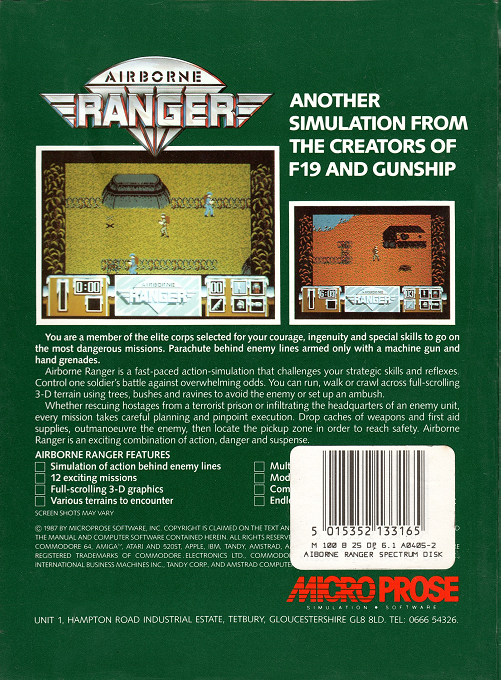 Airborne Ranger — box-2D-back (EU)