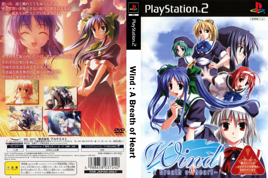 Wind - A Breath of Heart — box-texture (JP)