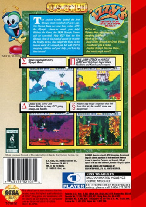 Izzy's Quest For The Olympic Rings — box-2D-back (US)