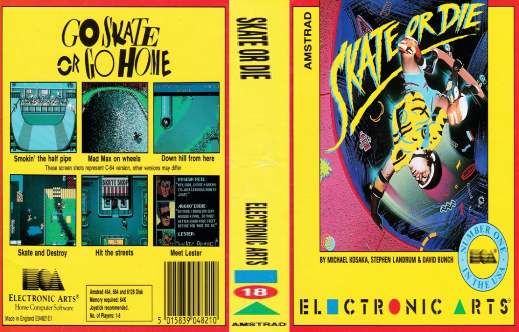 Skate Or Die — box-texture (EU)