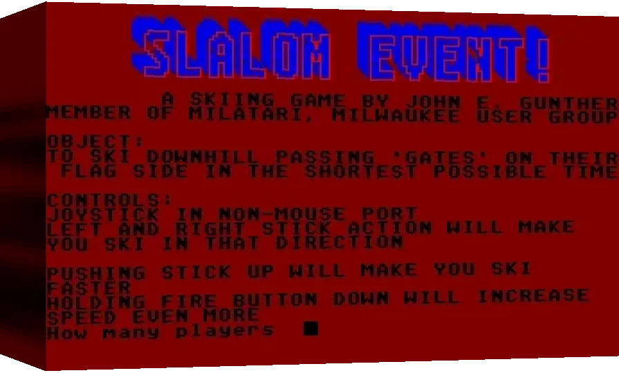 Slalom Event! — box-3D (WOR)