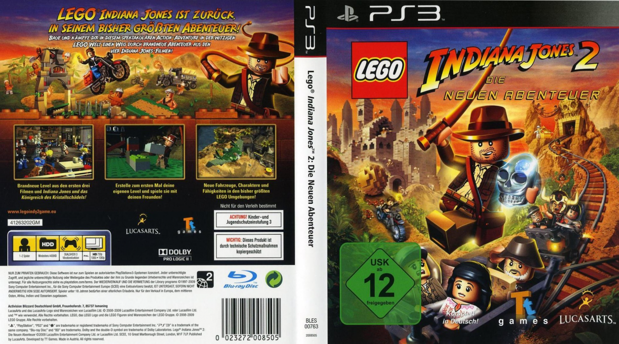 LEGO Indiana Jones 2 - The Adventure Continues — box-texture (DE)