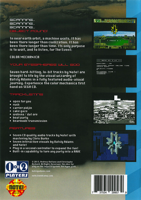 Note! Color Mechanica — box-2D-back (US)