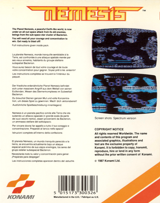 Nemesis - The Final Challenge — box-2D-back (EU)