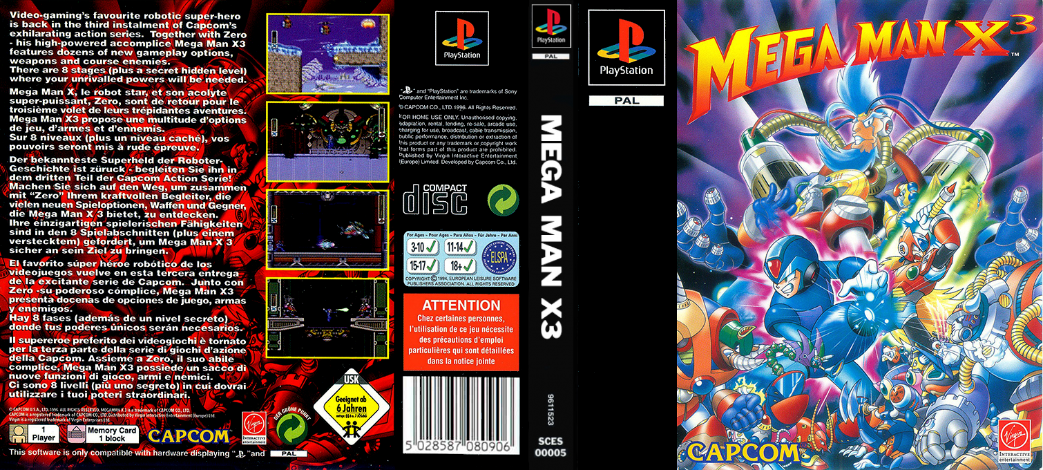 Mega Man X3 — box-texture (EU)