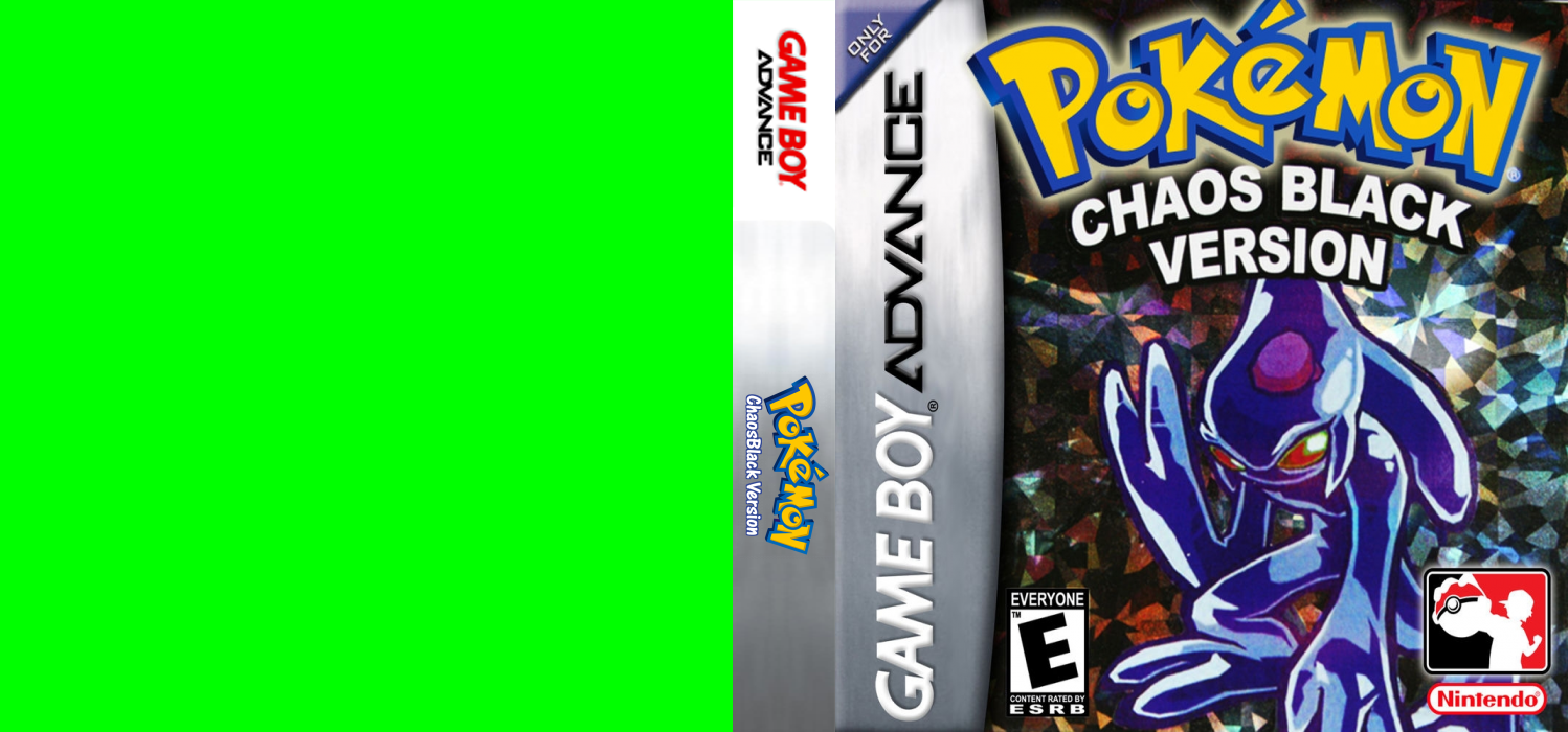 Pokemon : Chaos Black Version — box-texture (US)