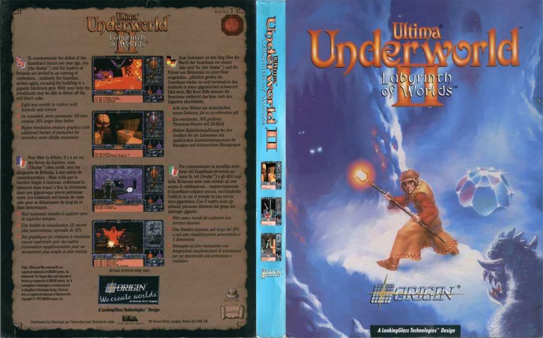 Ultima Underworld 2 - Labyrinth Of Worlds — box-texture (EU)