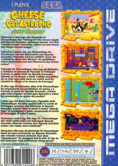 Cheese Cat-astrophe Starring Speedy Gonzales — box-2D-back (EU)