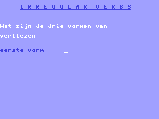 Irregular Verbs — ss (WOR)