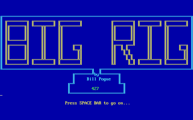 Big Rig box art