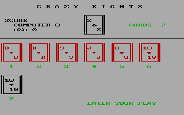 Crazy Eights — ss (WOR)
