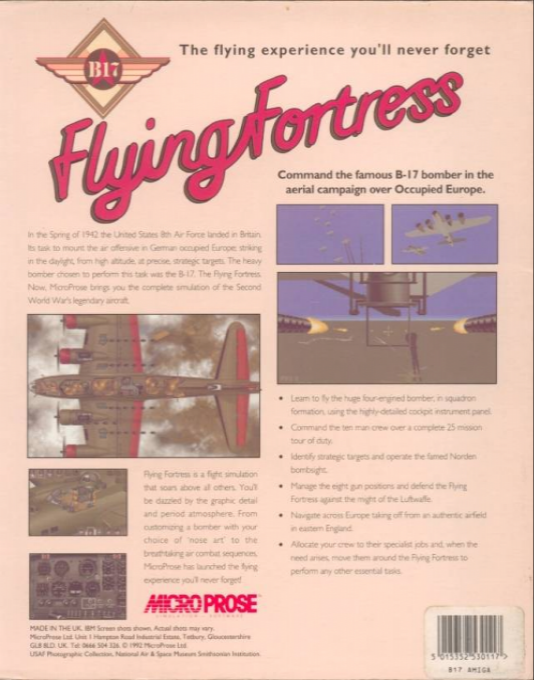 B17 Flying Fortress — box-2D-back (EU)