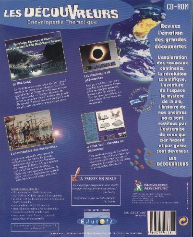 Discoverers, The — box-2D-back (FR)