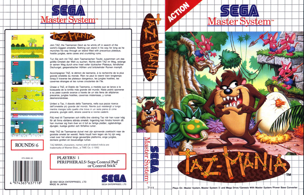 Taz-mania — box-texture (EU)