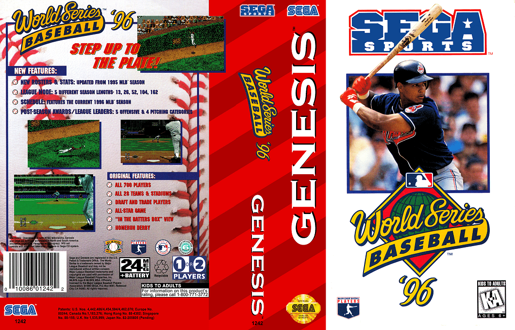 World Series Baseball '96 — box-texture (US)