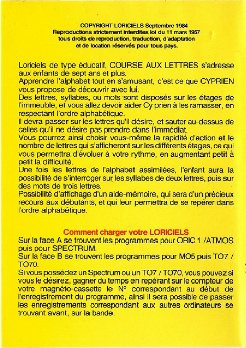 Cyprien Dans La Course Aux Lettres — box-2D-back (WOR)