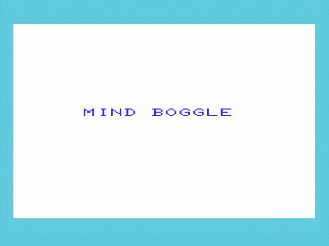 Mind Boggle — sstitle (WOR)