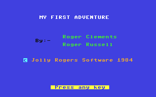 My First Adventure — sstitle (WOR)