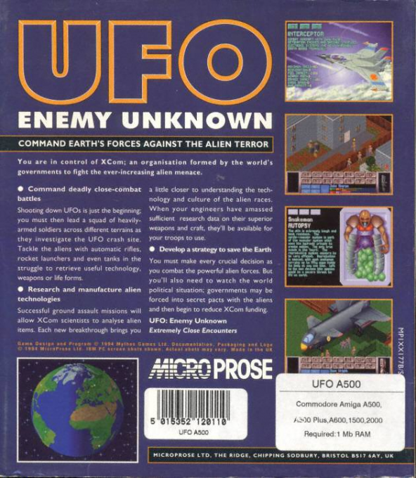 UFO - Enemy Unknown — box-2D-back (EU)