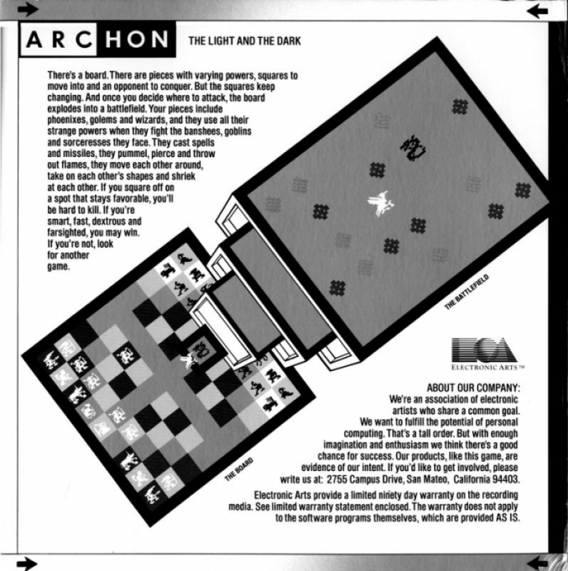 Archon - The Light And The Dark — box-2D-back (EU)