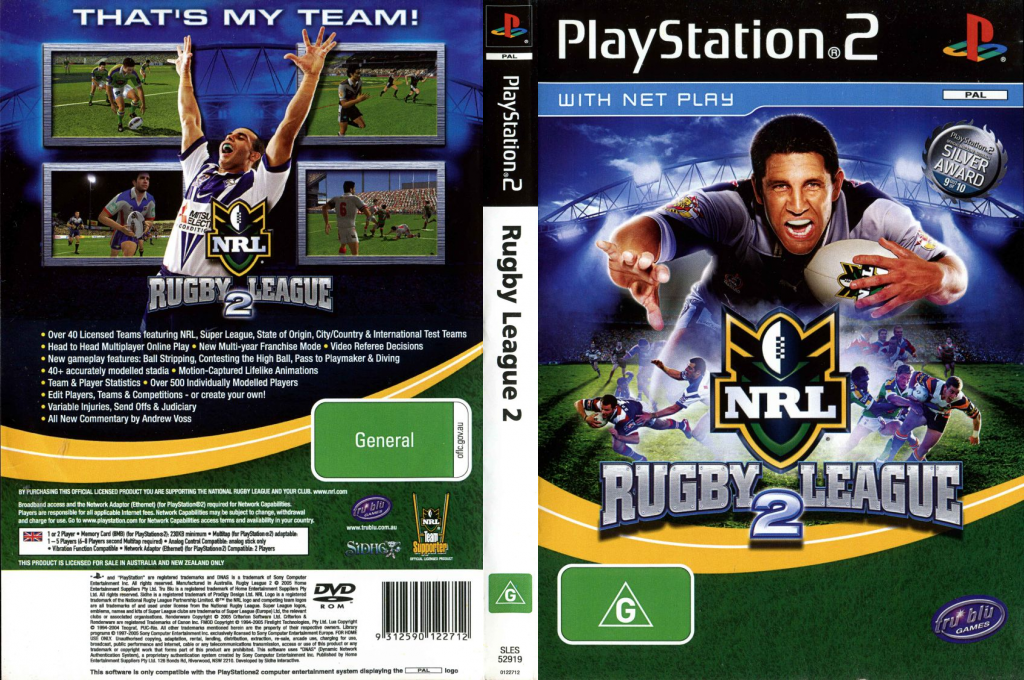 Rugby League 2 — box-texture (AU)