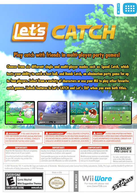 Let's Catch — box-2D-back (US)