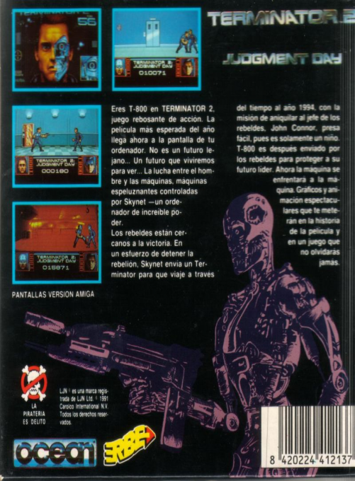 Terminator 2 - Judgment Day — box-2D-back (SP)
