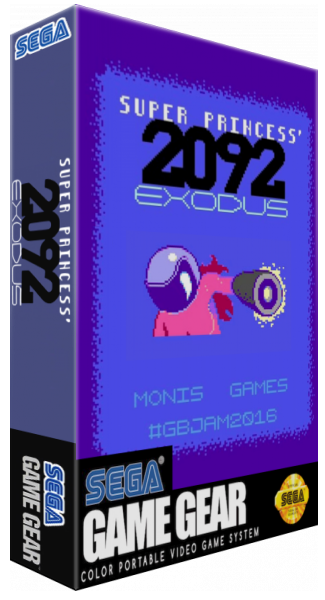 Super Princess' 2092 - Exodus — box-3D (WOR)