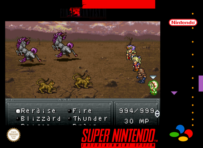 Final Fantasy VI : The Eternal Crystals — box-2D (SS)