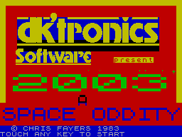 2003 - A Space Oddity — sstitle (EU)