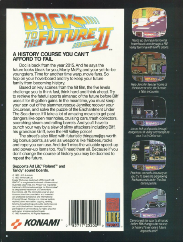 Back To The Future Part 2 — box-2D-back (US)