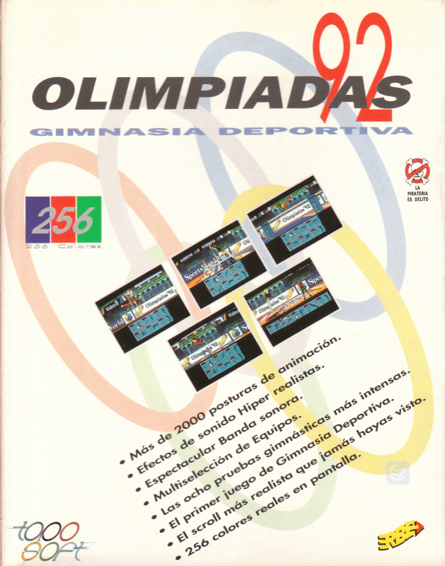 Olimpiadas 92 - Gimnasia Deportiva — box-2D-back (EU)