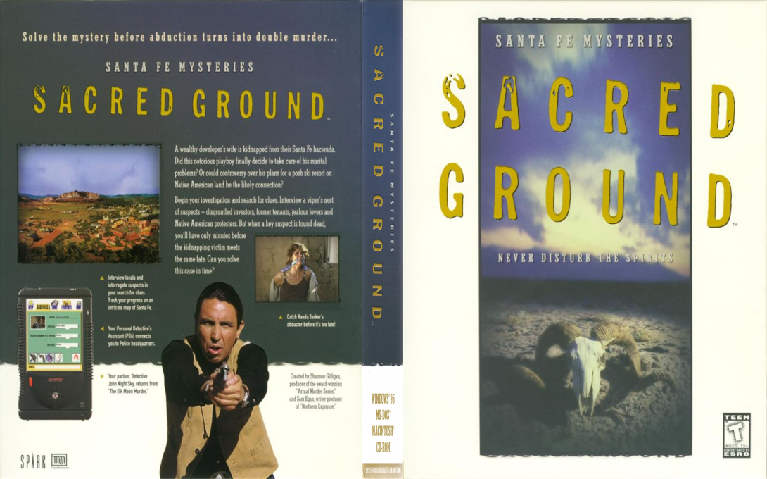 Santa Fe Mysteries - Sacred Ground — box-texture (US)