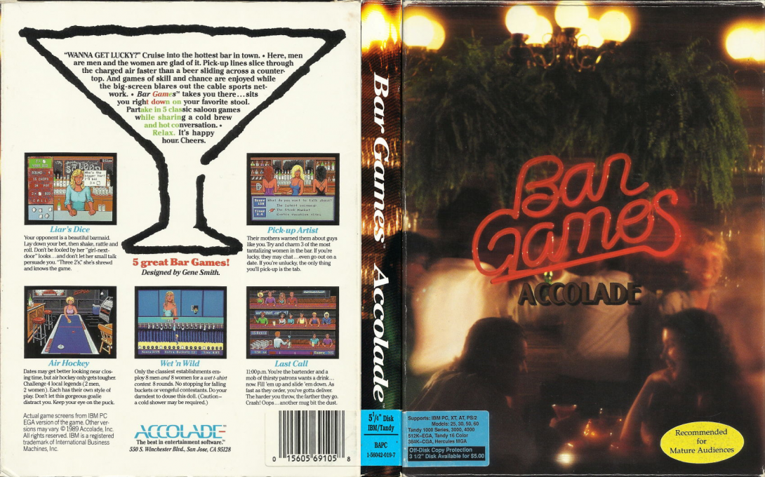 Bar Games — box-texture (US)