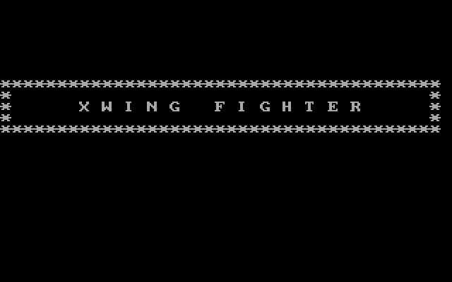 XWing Fighter — sstitle (WOR)