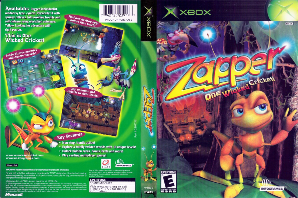 Zapper - One Wicked Cricket ! — box-texture (US)