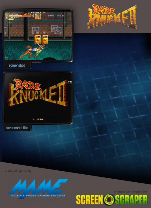 Bare Knuckle II — box-2D-back (SS)
