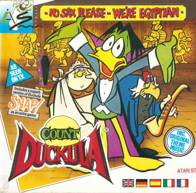 Count Duckula in No Sax Please - We're Egyptian box art