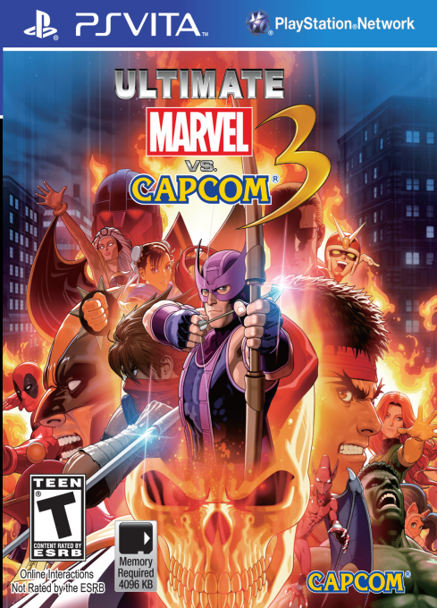 Ultimate Marvel vs Capcom 3 box art