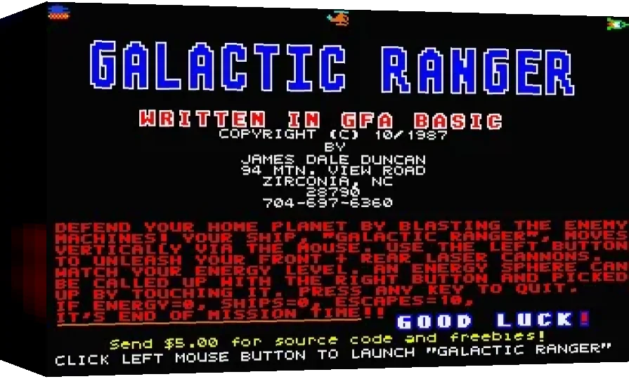 Galactic Ranger — box-3D (WOR)