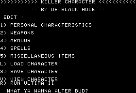 Ultima II Killer Character — ss (WOR)